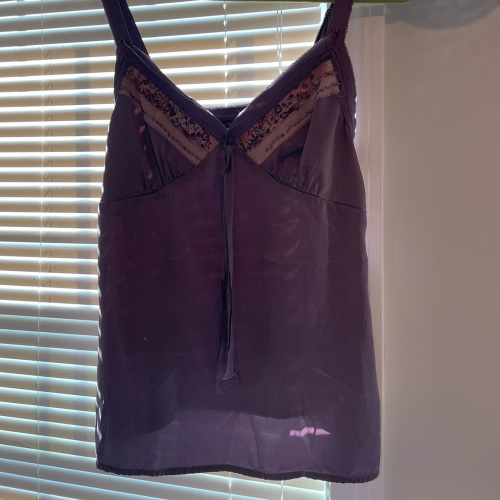 purple banana republic top, size: 4